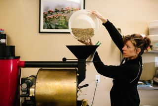 woman coffee roaster, coffee roaster, San Franciscan, SF6, good coffee in Ann Arbor, cool coffee roaster