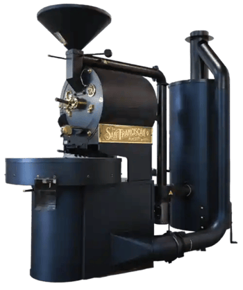 SF-25 (25 lb / 12kg) Roasts up to 100 pounds per hour with a built-in afterburner for clean emissions. A popular choice for mid-sized operations seeking efficiency and flexibility.
