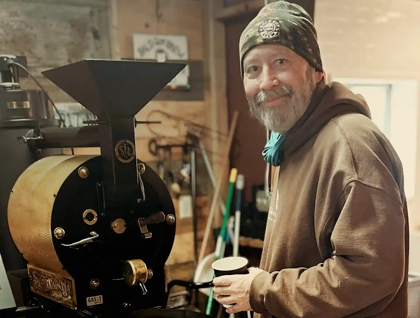 Don Cox of Bald Guy Brew, a true coffee roasting legend