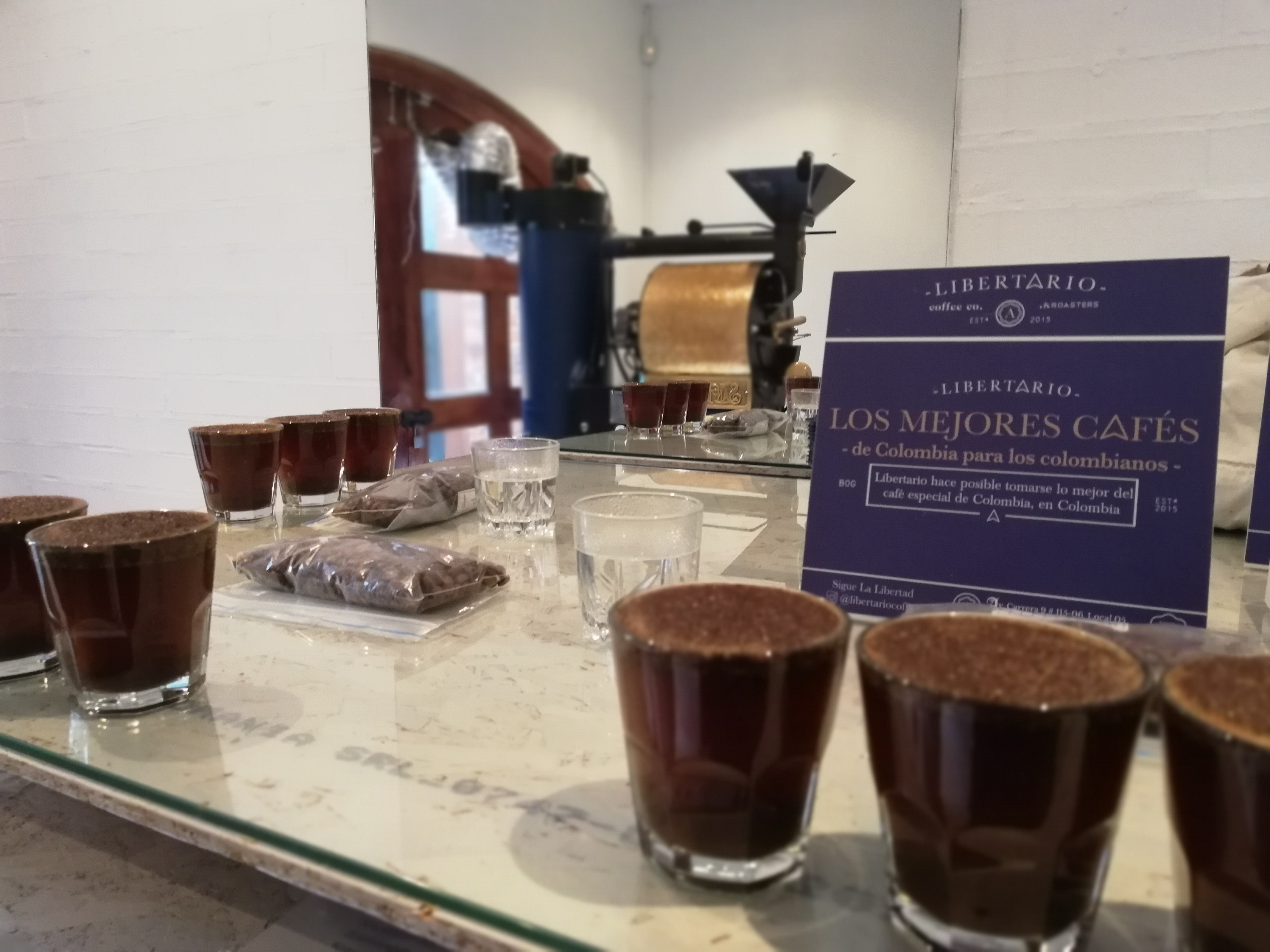 Libertario Coffee Roasters in Bogota Colombia