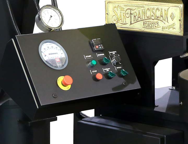 coffee roaster control panel