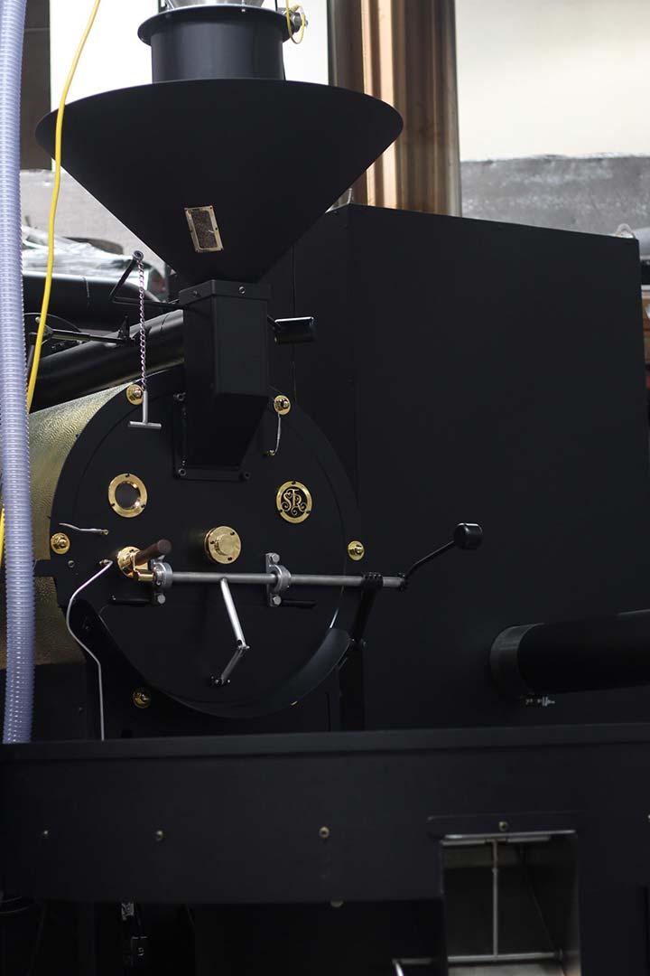 faceplate of 75 lb cofee roaster